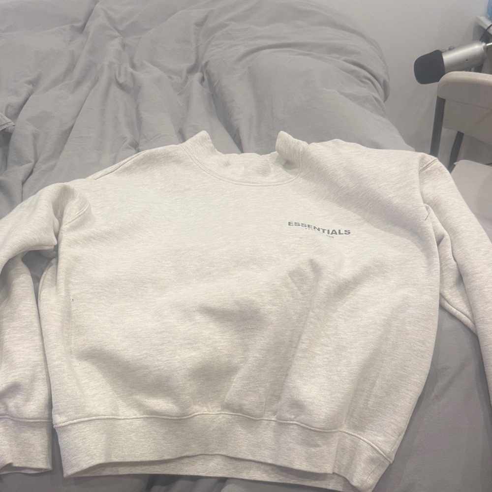 Essentials Light Gray Crewneck